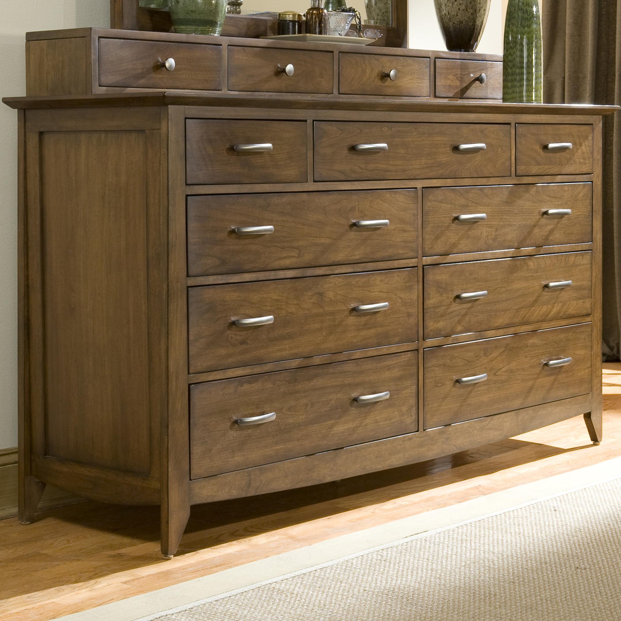 Linwood Furniture Baisley Park Dresser w/ 9 Drawers and Jewelry Tray
